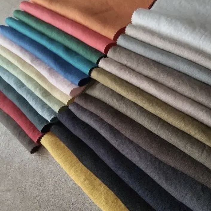 【 BLG1020 】60/-フレンチリネン ナチュラルサーキュラーワッシャー