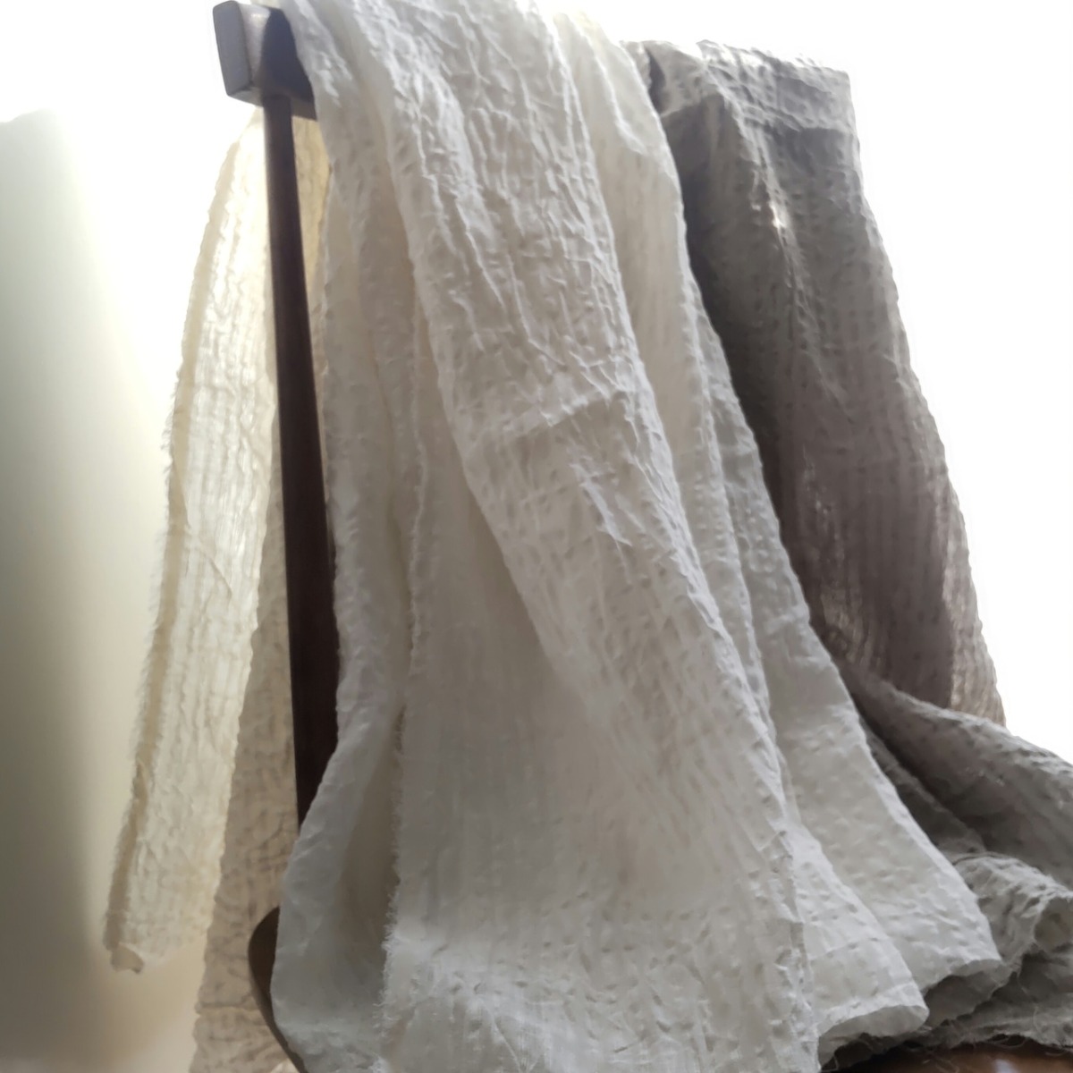 【 BLG1290W 】70/-フレンチリネン 織サッカー ハンドワッシャー